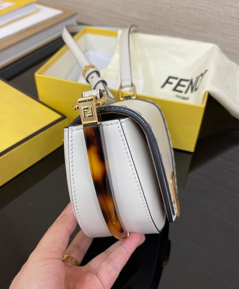 Fendi Moonlight Iconic FF Handbag 8BT346 Cream